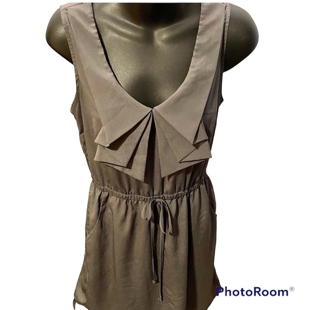 Bebop Sleeveless Grey Dress w/ Pockets